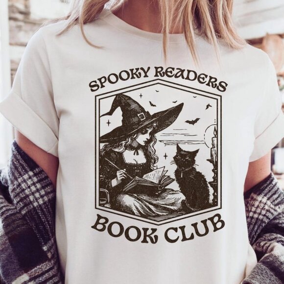 Spooky Readers Book Club Shirt - Picture 1 of 3